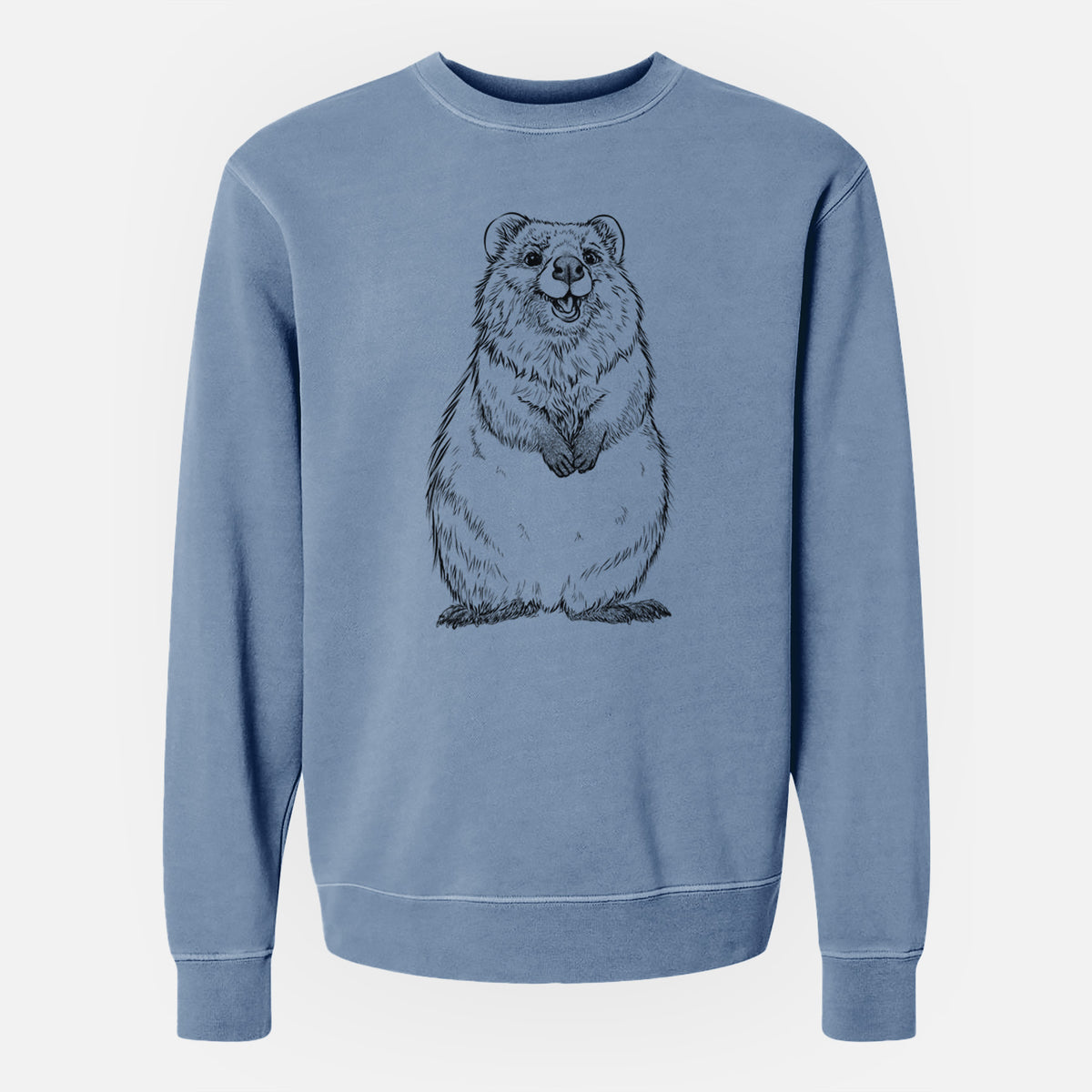 Quokkas - Setonix brachyurus - Unisex Pigment Dyed Crew Sweatshirt