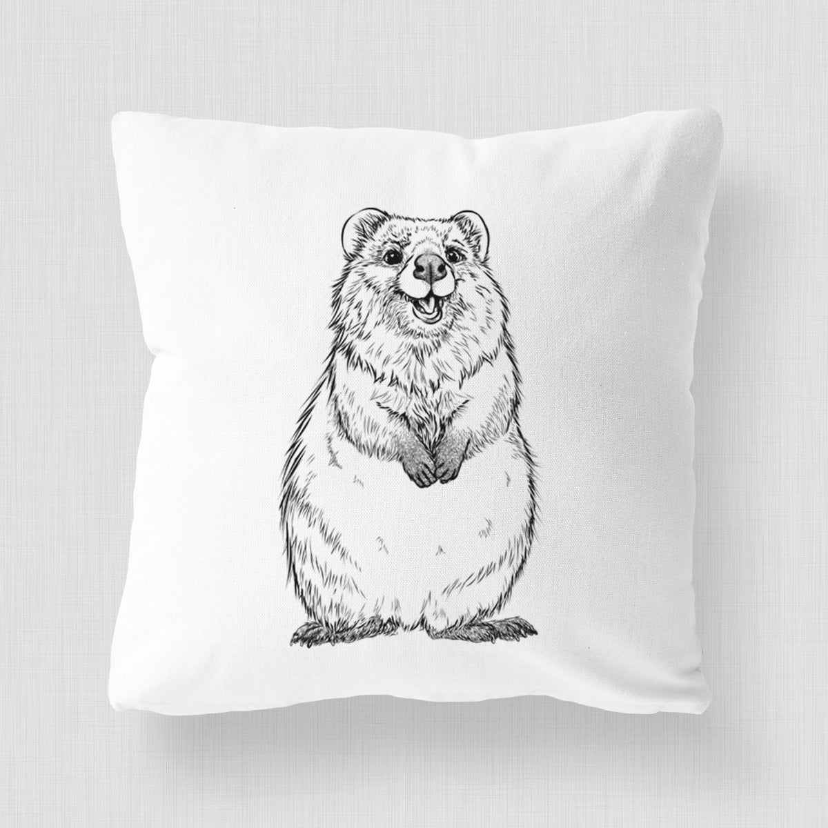 Quokkas - Setonix brachyurus - Throw Pillow Cover