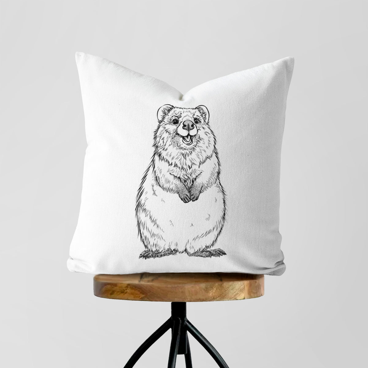 Quokkas - Setonix brachyurus - Throw Pillow Cover