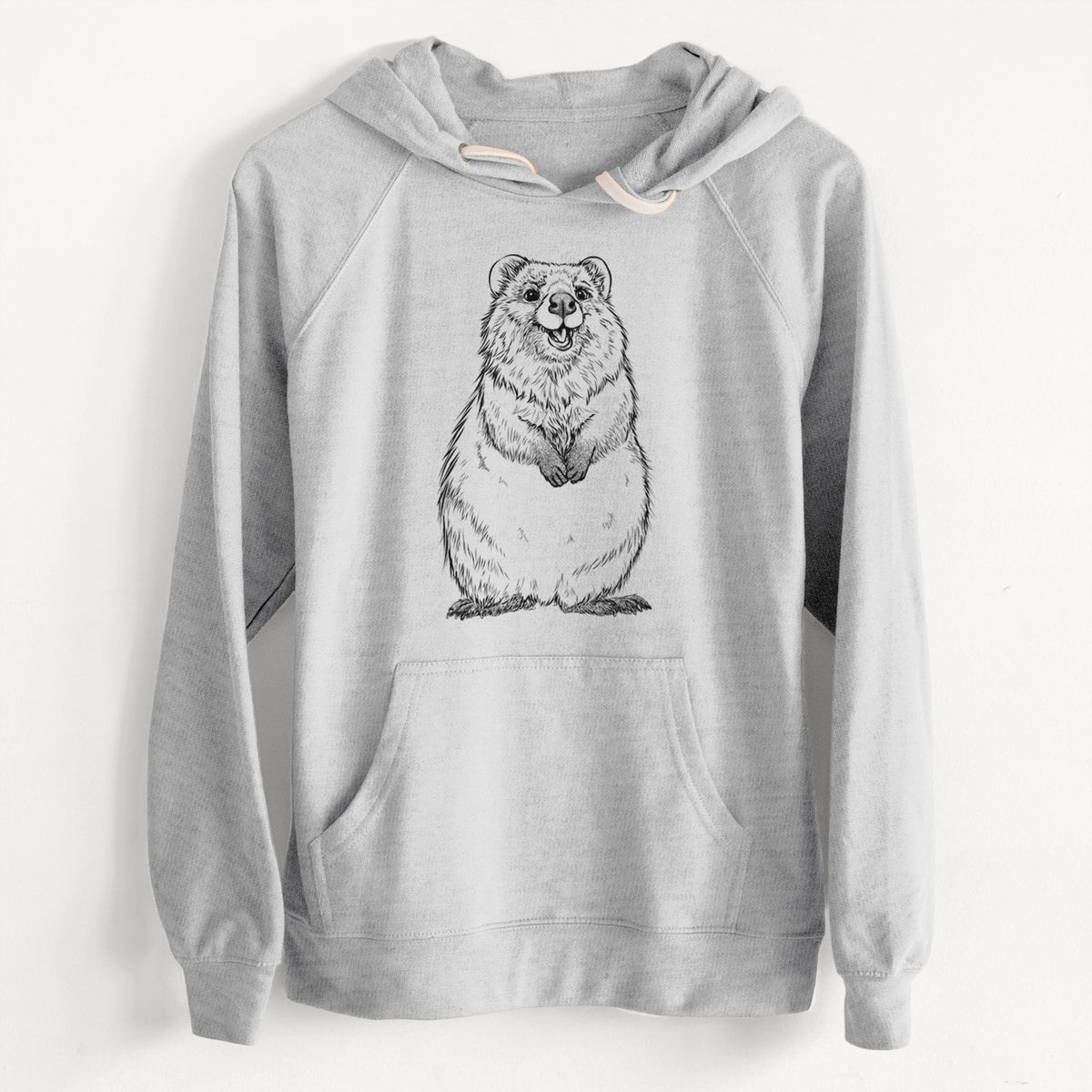 CLEARANCE - Quokkas - Setonix brachyurus  - Unisex Slim Fit Loopback Terry Hoodie