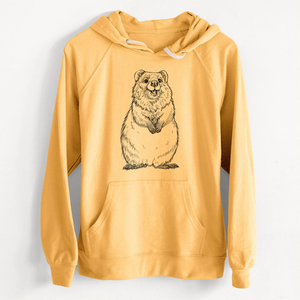 CLEARANCE - Quokkas - Setonix brachyurus  - Unisex Slim Fit Loopback Terry Hoodie