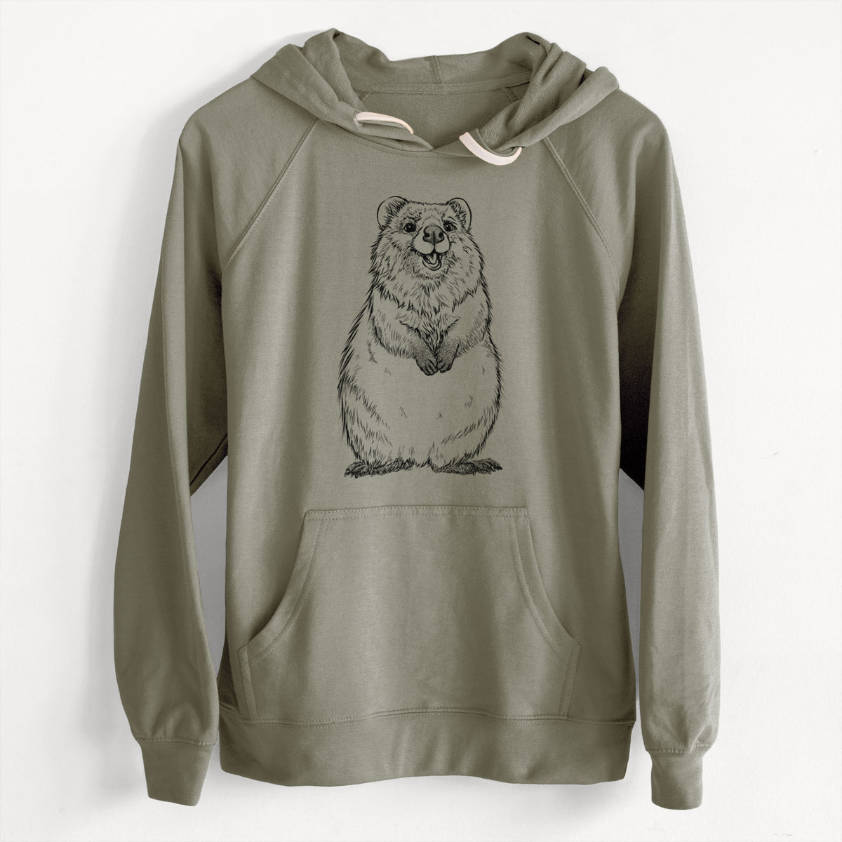 CLEARANCE - Quokkas - Setonix brachyurus  - Unisex Slim Fit Loopback Terry Hoodie