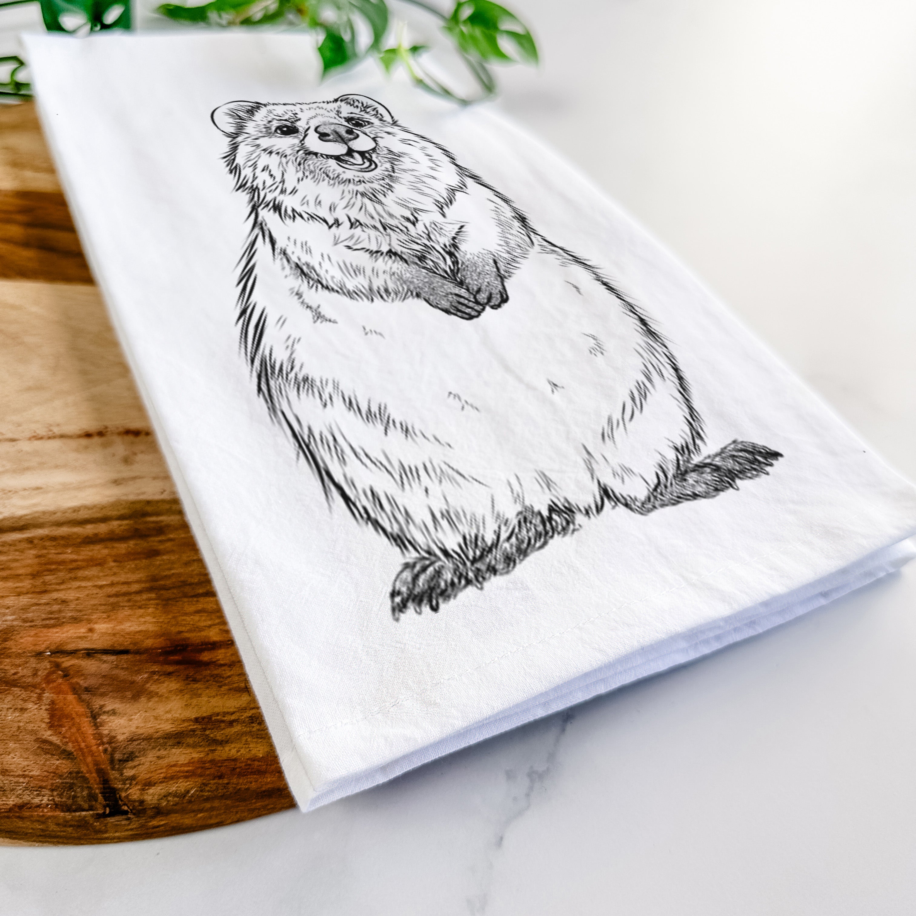 Quokkas - Setonix brachyurus Tea Towel