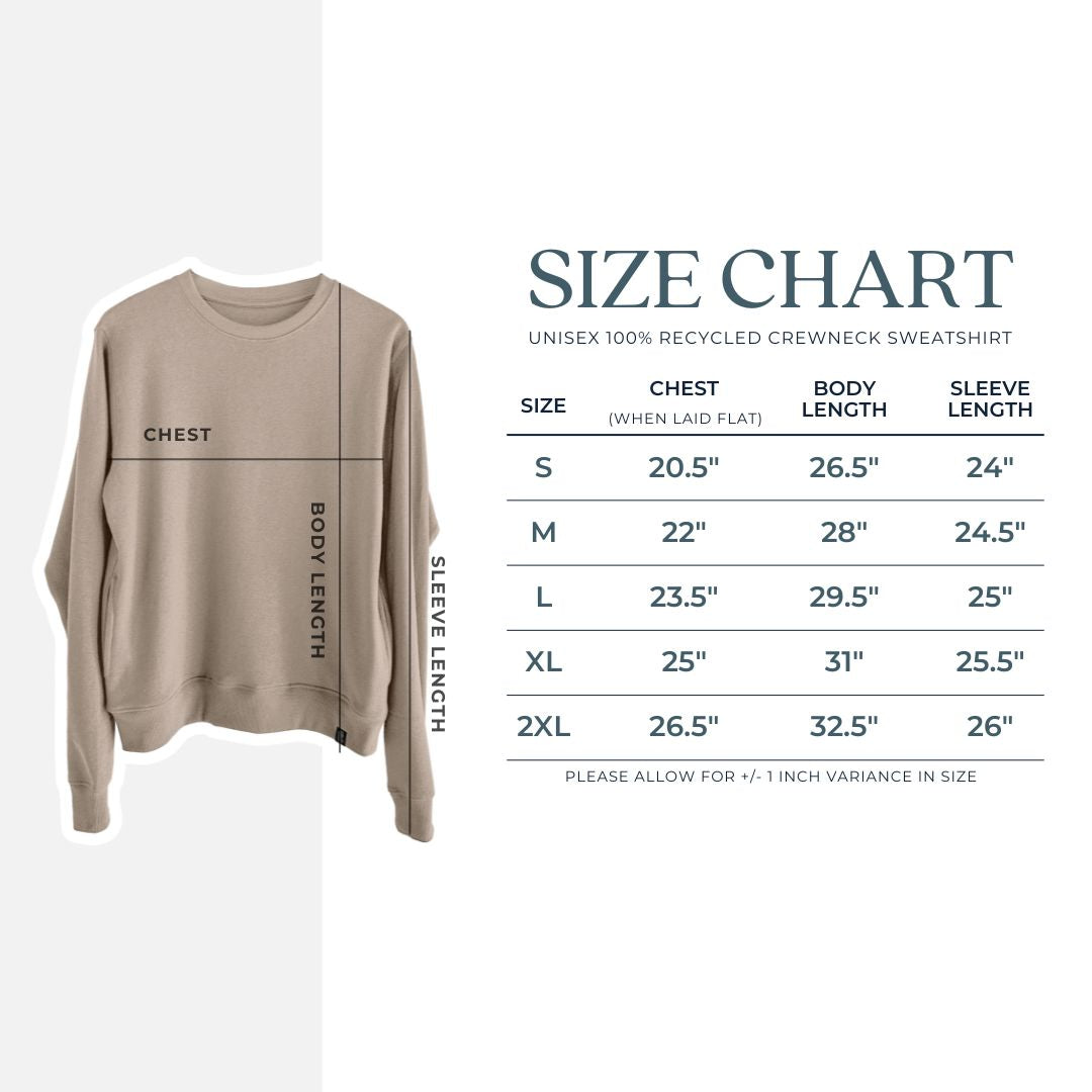 Chart of Arthropods/Insects  - Unisex Reclaimed Crewneck Sweatshirt