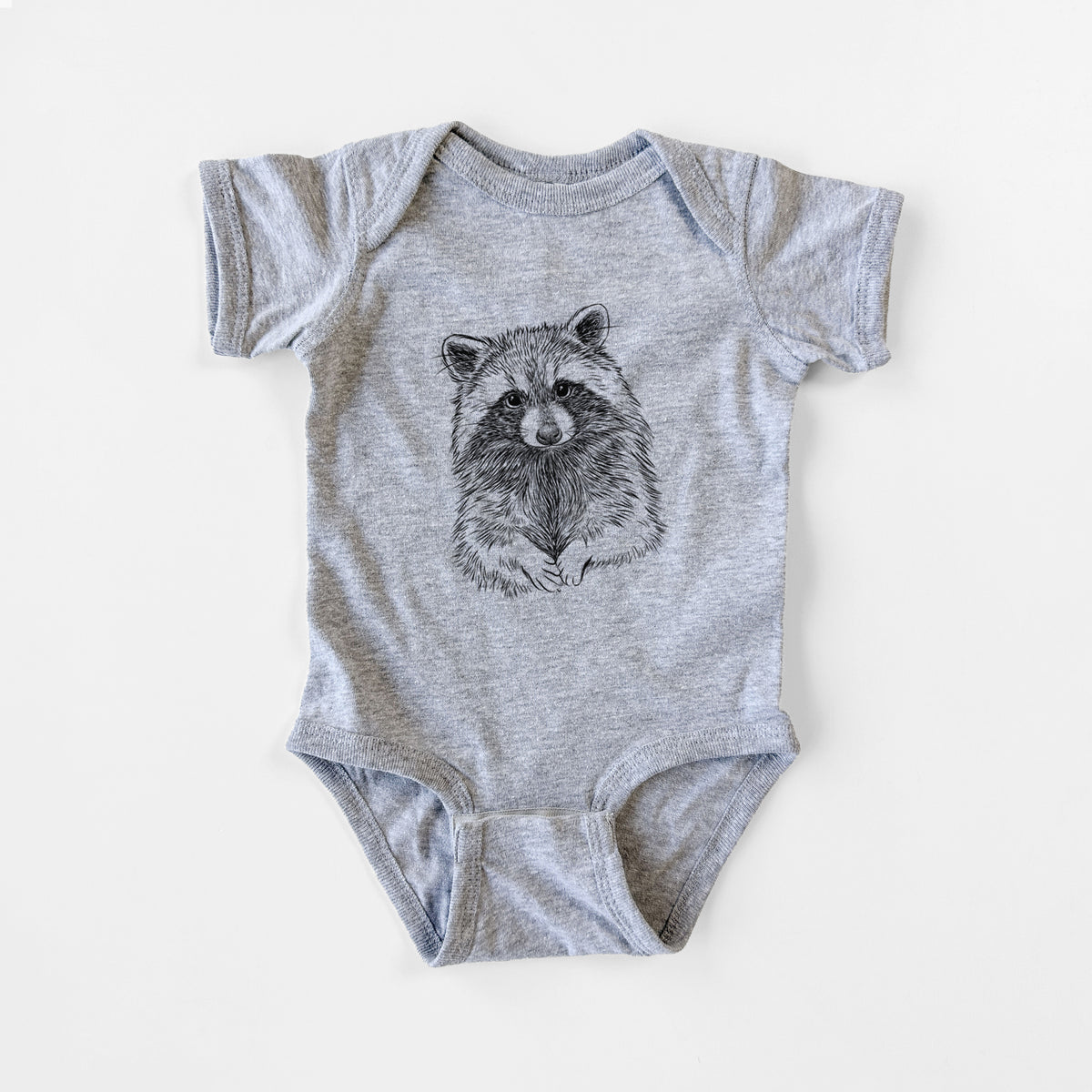 Raccoon - Procyon lotor - Baby Fine Jersey Bodysuit