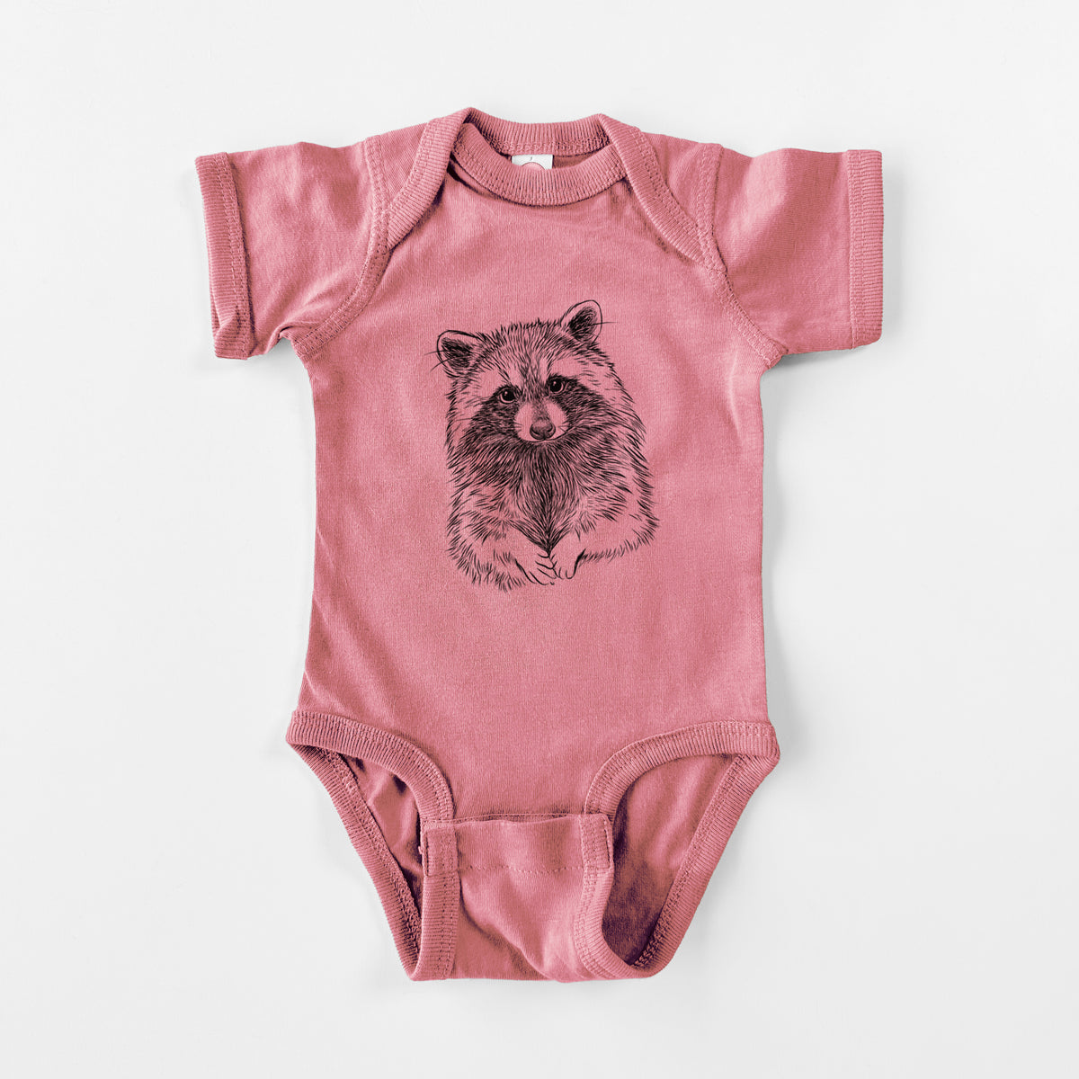 Raccoon - Procyon lotor - Baby Fine Jersey Bodysuit