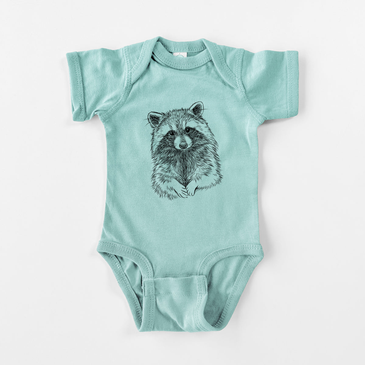 Raccoon - Procyon lotor - Baby Fine Jersey Bodysuit