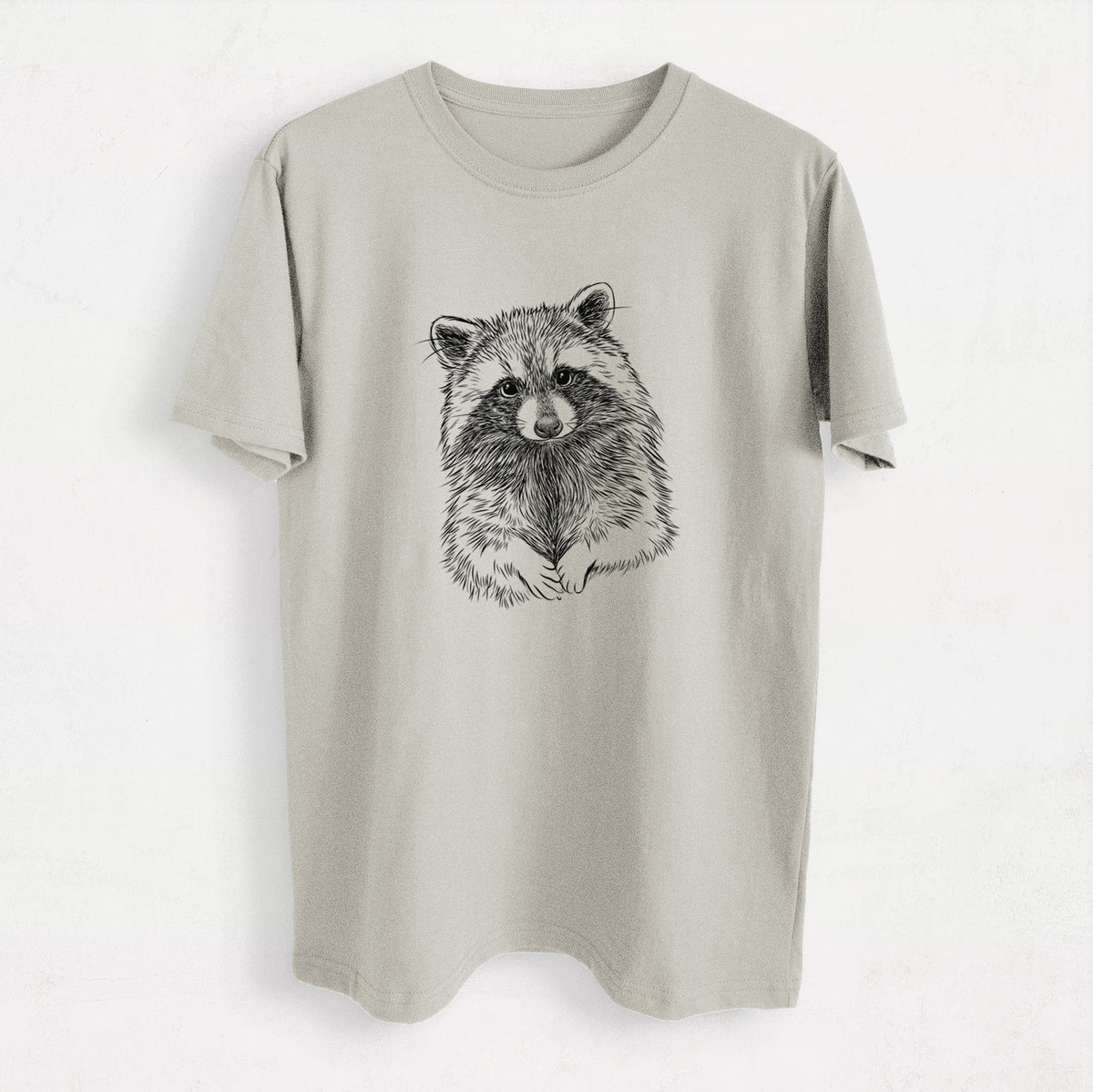 Raccoon - Procyon lotor - Heavyweight Men&#39;s 100% Organic Cotton Tee
