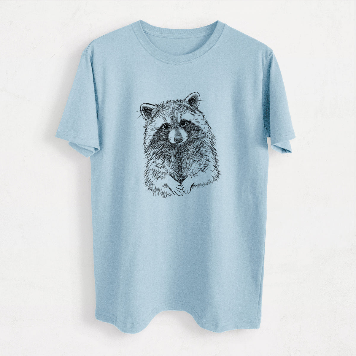 Raccoon - Procyon lotor - Heavyweight Men&#39;s 100% Organic Cotton Tee