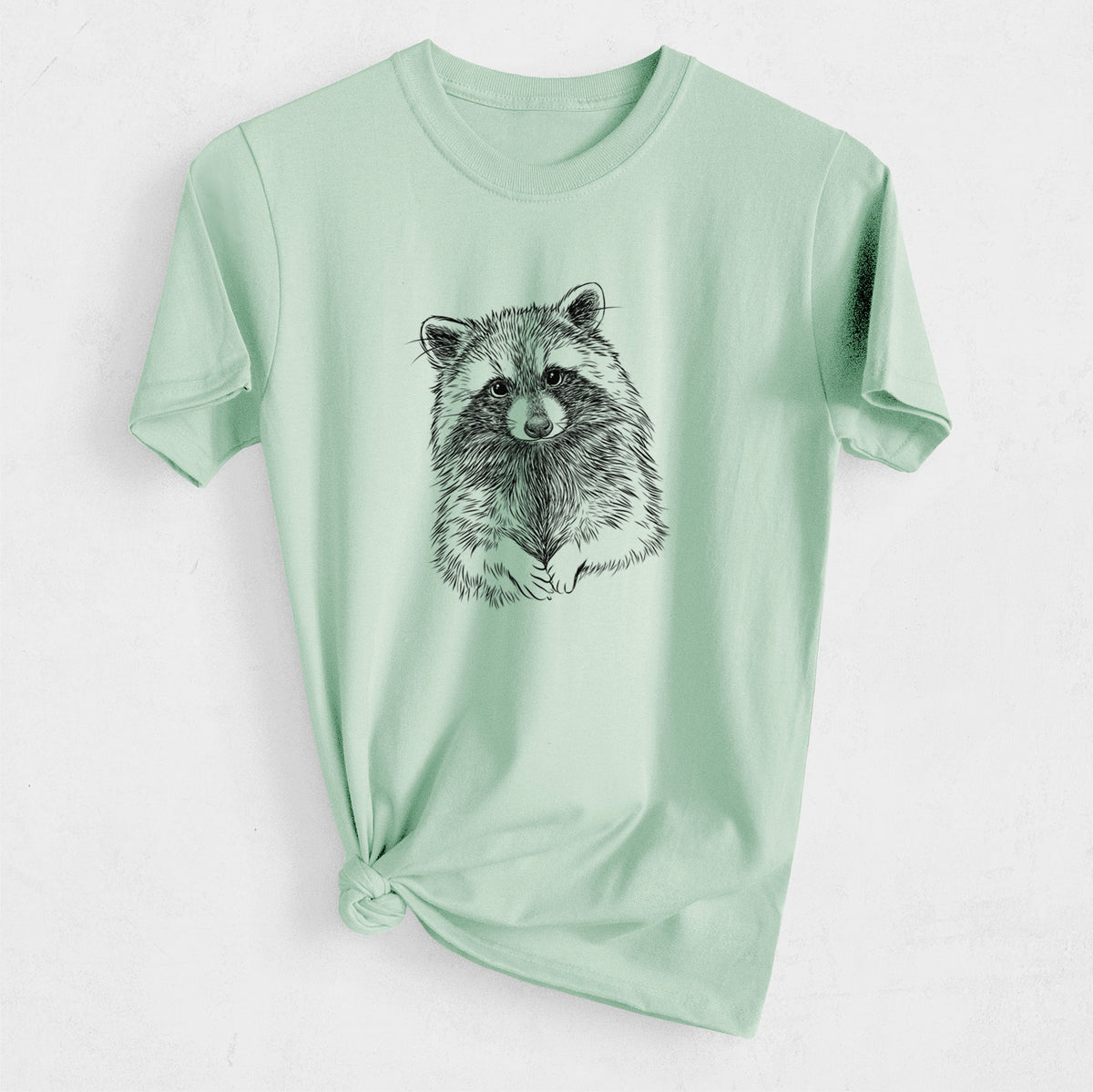 Raccoon - Procyon lotor - Heavyweight Men&#39;s 100% Organic Cotton Tee