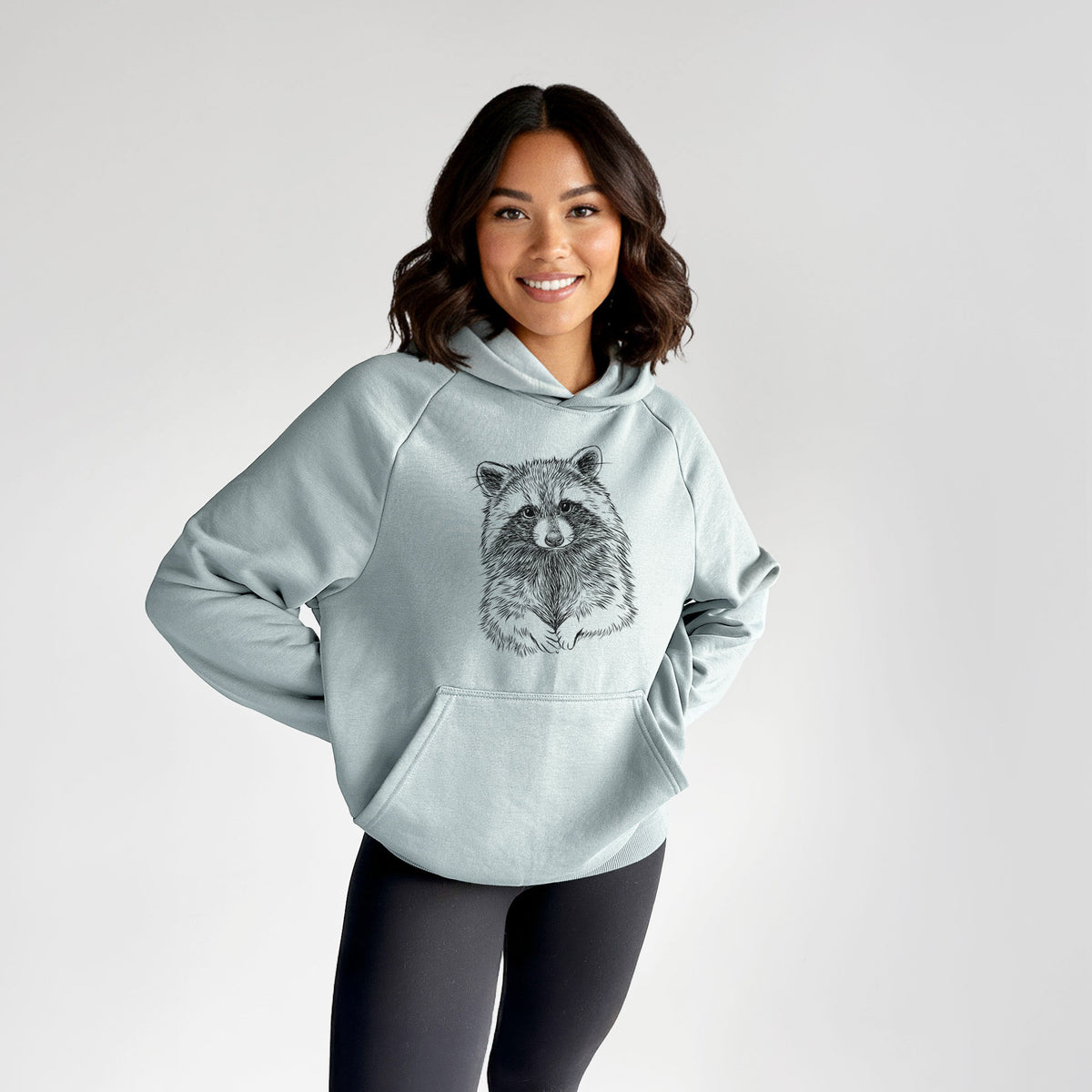 Raccoon - Procyon lotor - UltraLuxe Heavyweight French Terry Hoodie