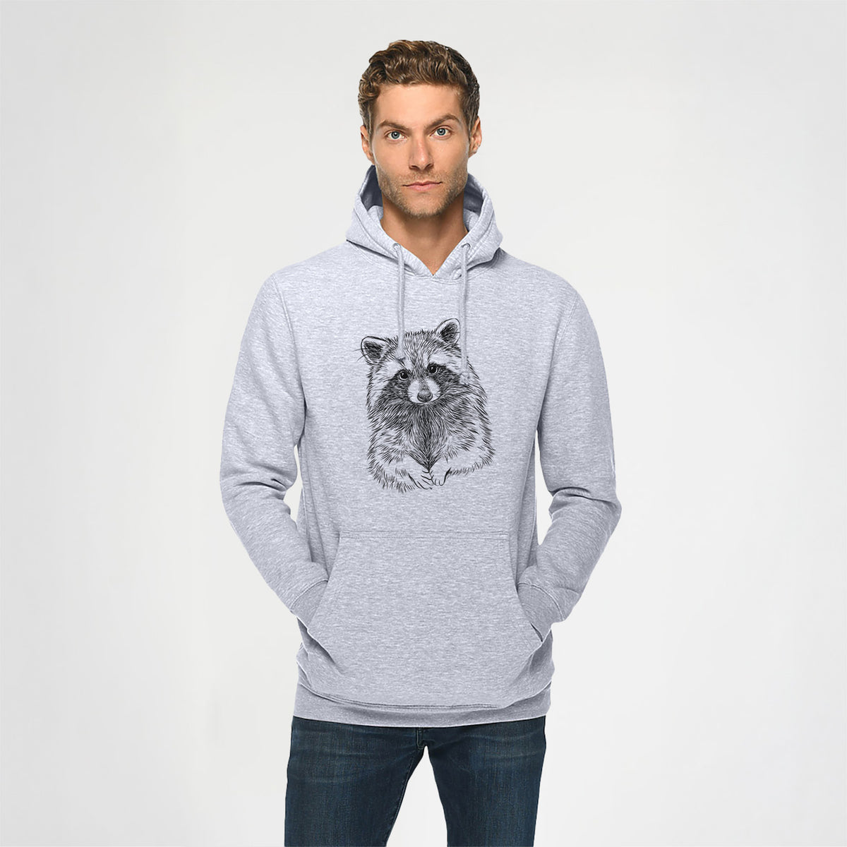 Raccoon - Procyon lotor - Heavyweight Fleece Hoodie