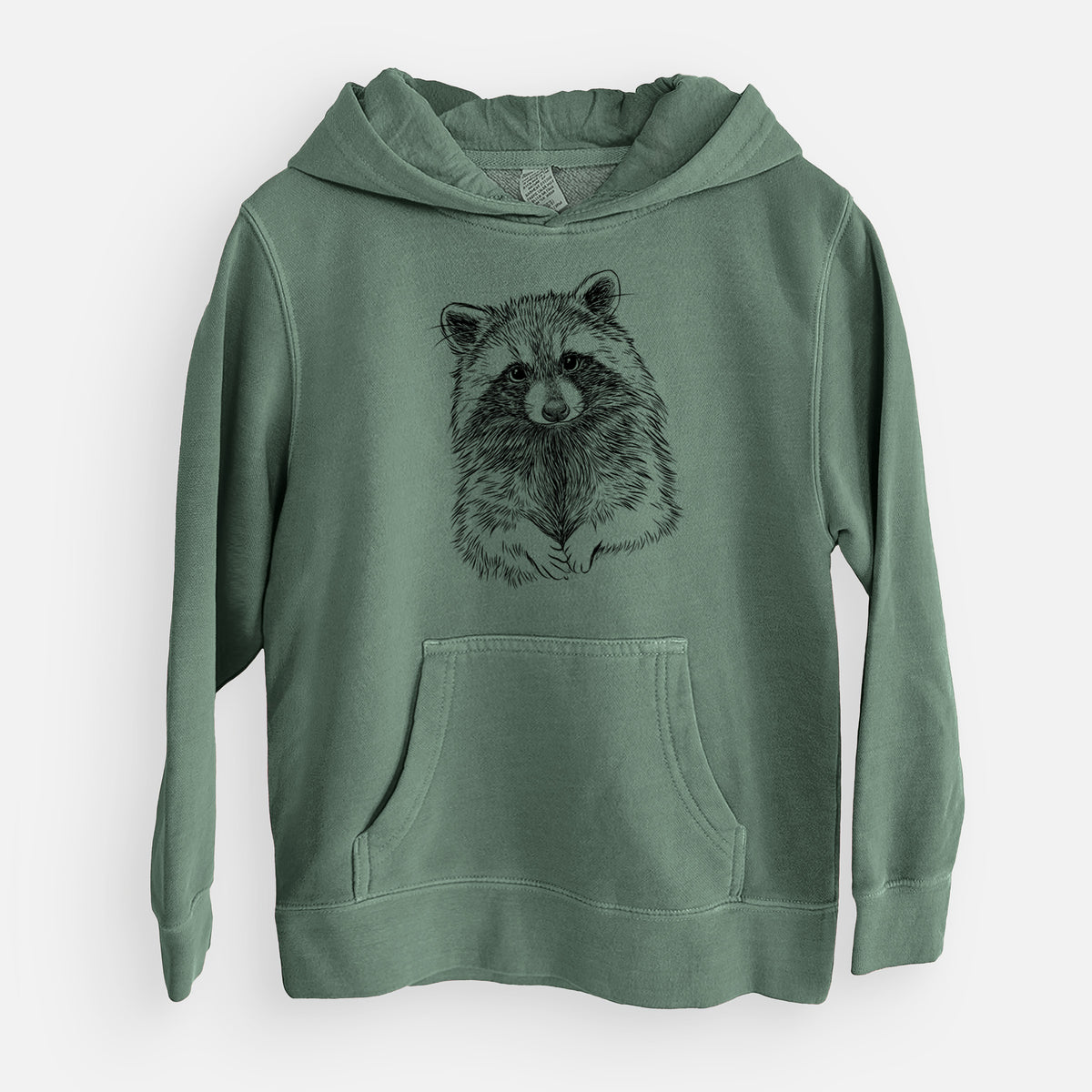Raccoon - Procyon lotor - Youth Pigment Dyed Hoodie