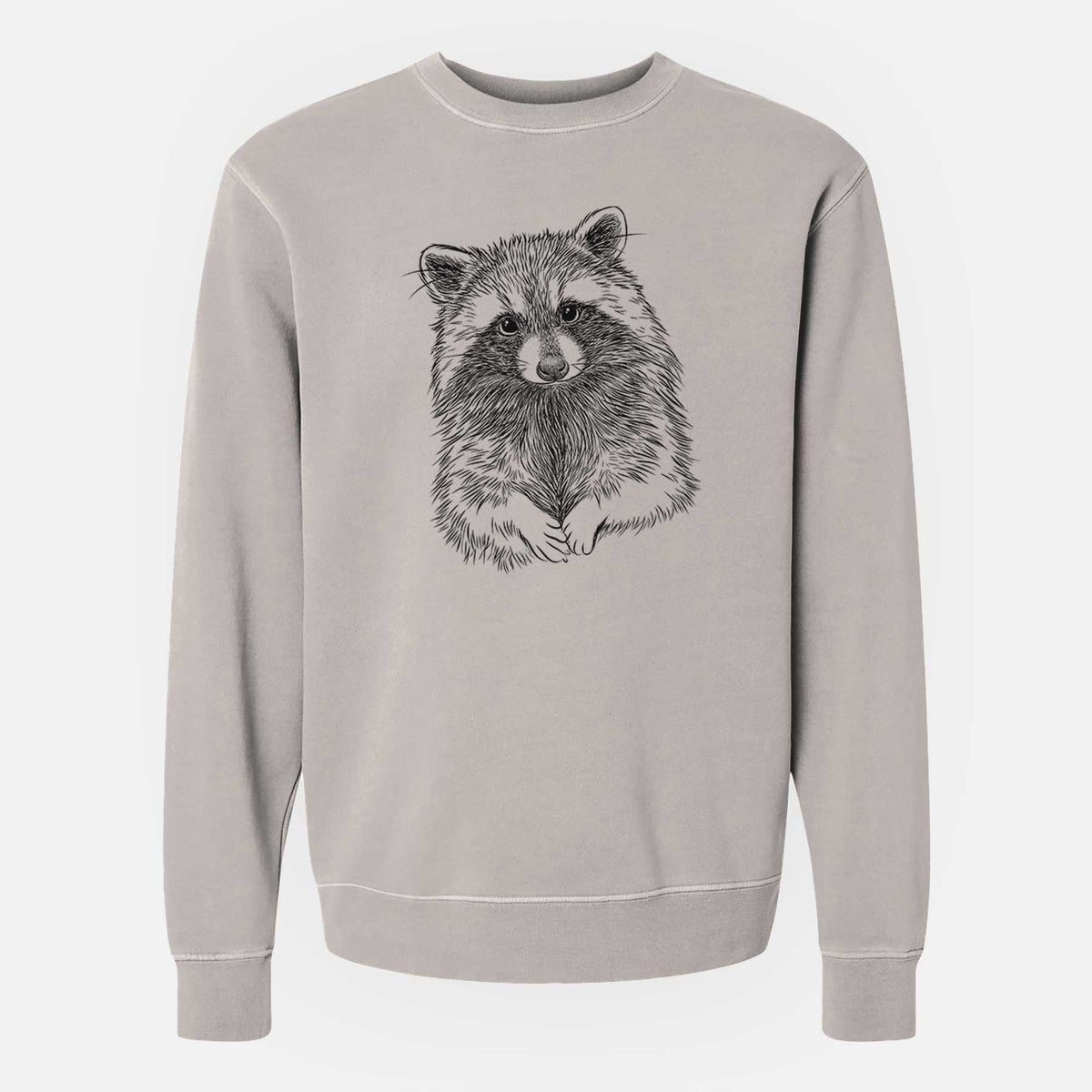 Raccoon - Procyon lotor - Unisex Pigment Dyed Crew Sweatshirt