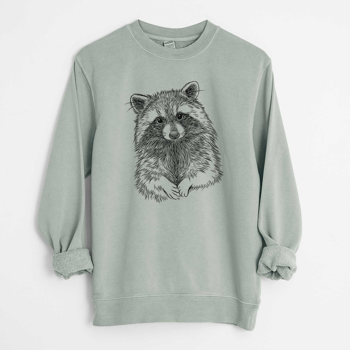 Raccoon - Procyon lotor - Unisex Pigment Dyed Crew Sweatshirt