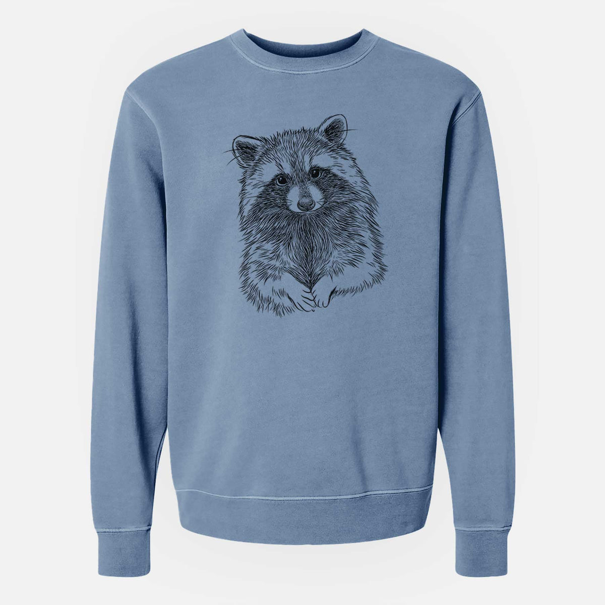 Raccoon - Procyon lotor - Unisex Pigment Dyed Crew Sweatshirt