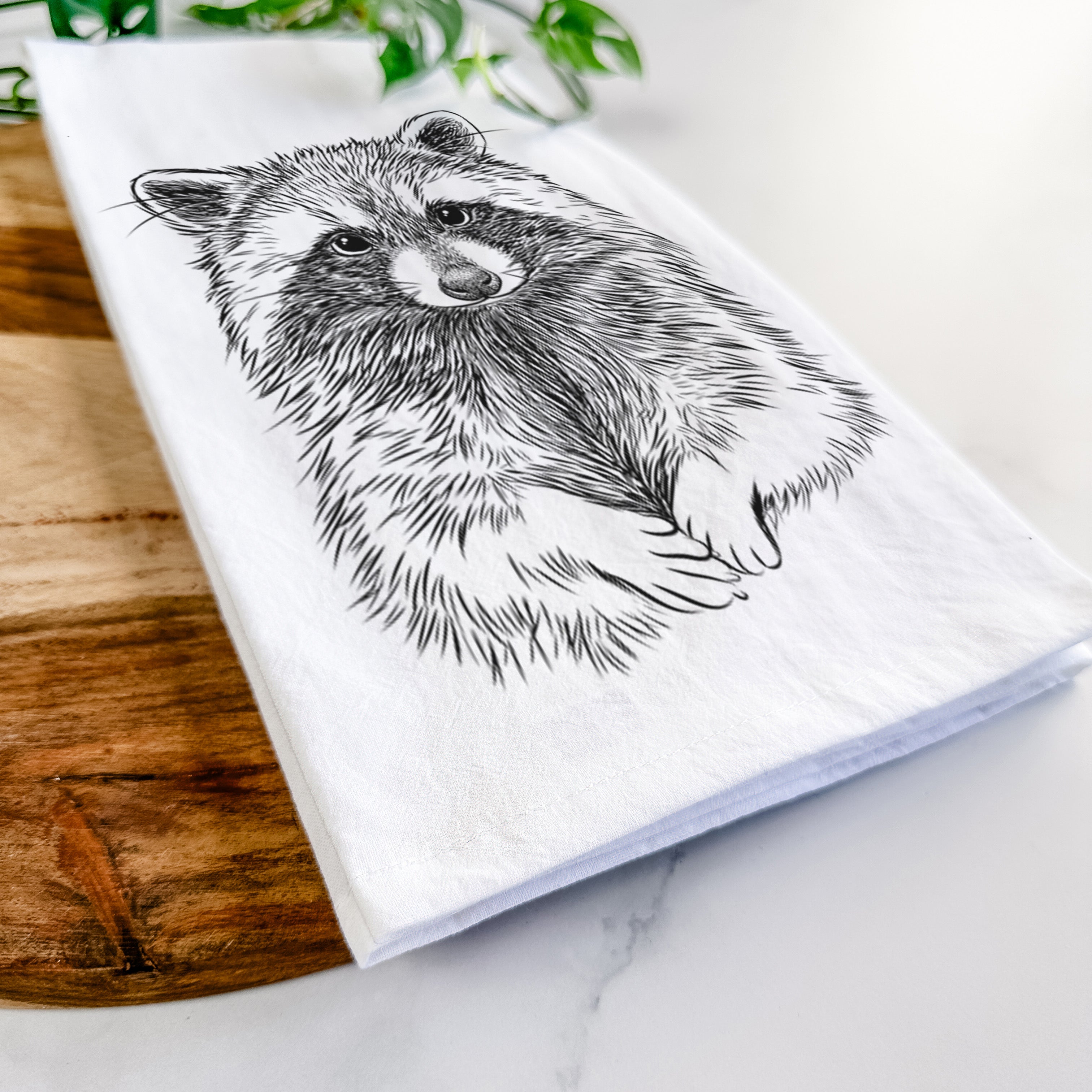Raccoon - Procyon lotor Tea Towel
