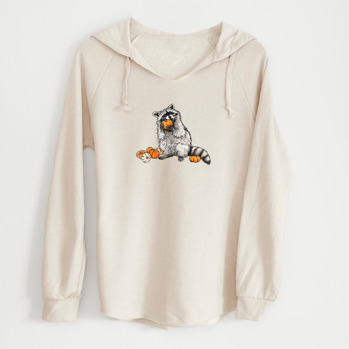 Racoon Pumpkin Bandit - Cali Wave Hooded Sweatshirt