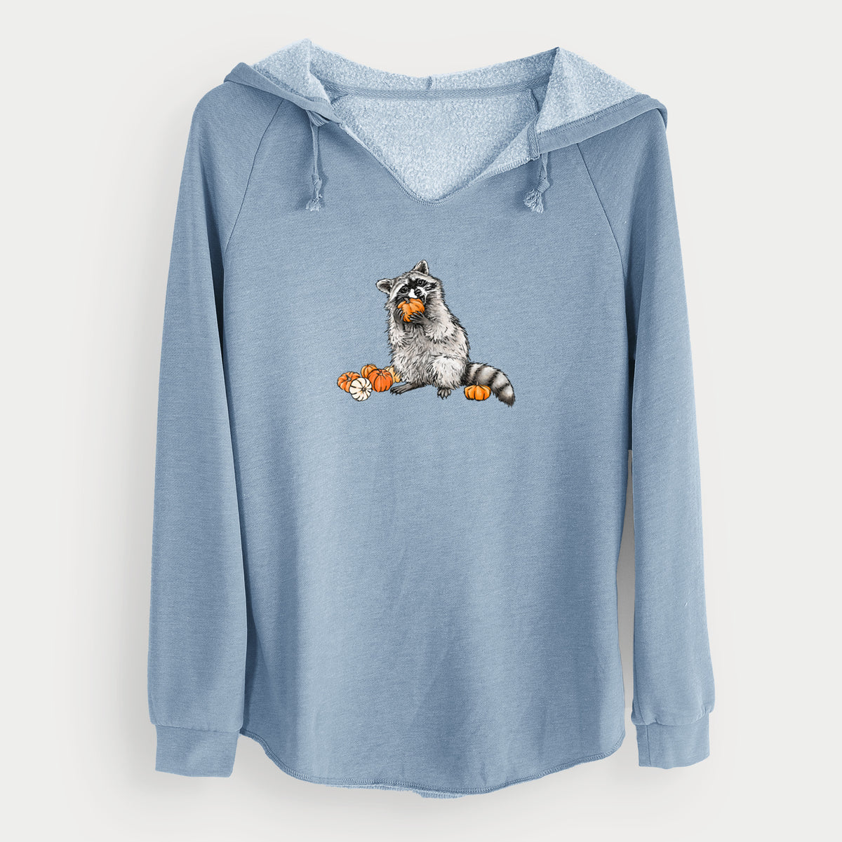 Racoon Pumpkin Bandit - Cali Wave Hooded Sweatshirt