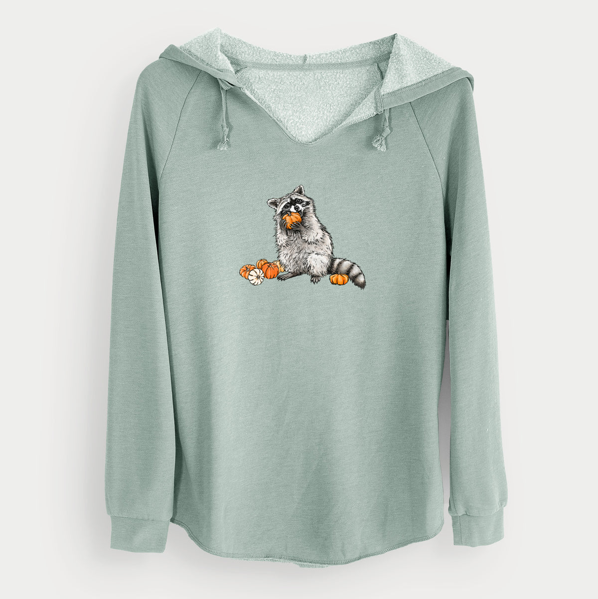 Racoon Pumpkin Bandit - Cali Wave Hooded Sweatshirt
