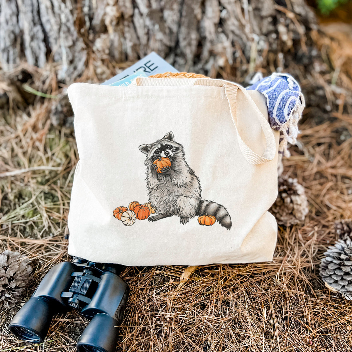 Racoon Pumpkin Bandit - Tote Bag