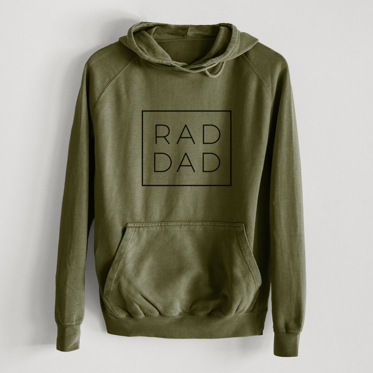 Rad Dad Boxed  - Mid-Weight Unisex Vintage 100% Cotton Hoodie