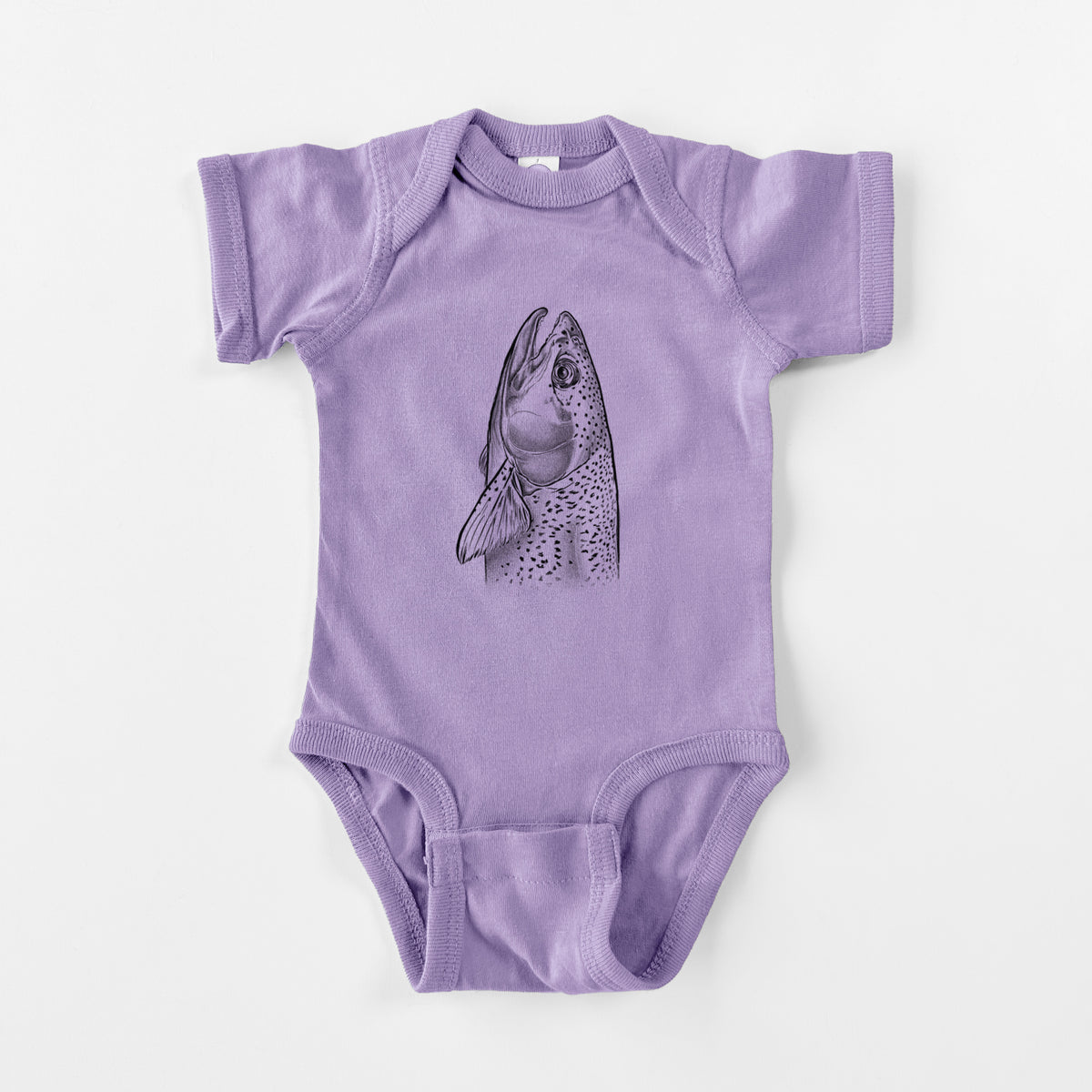 Rainbow Trout - Oncorhynchus mykiss - Baby Fine Jersey Bodysuit