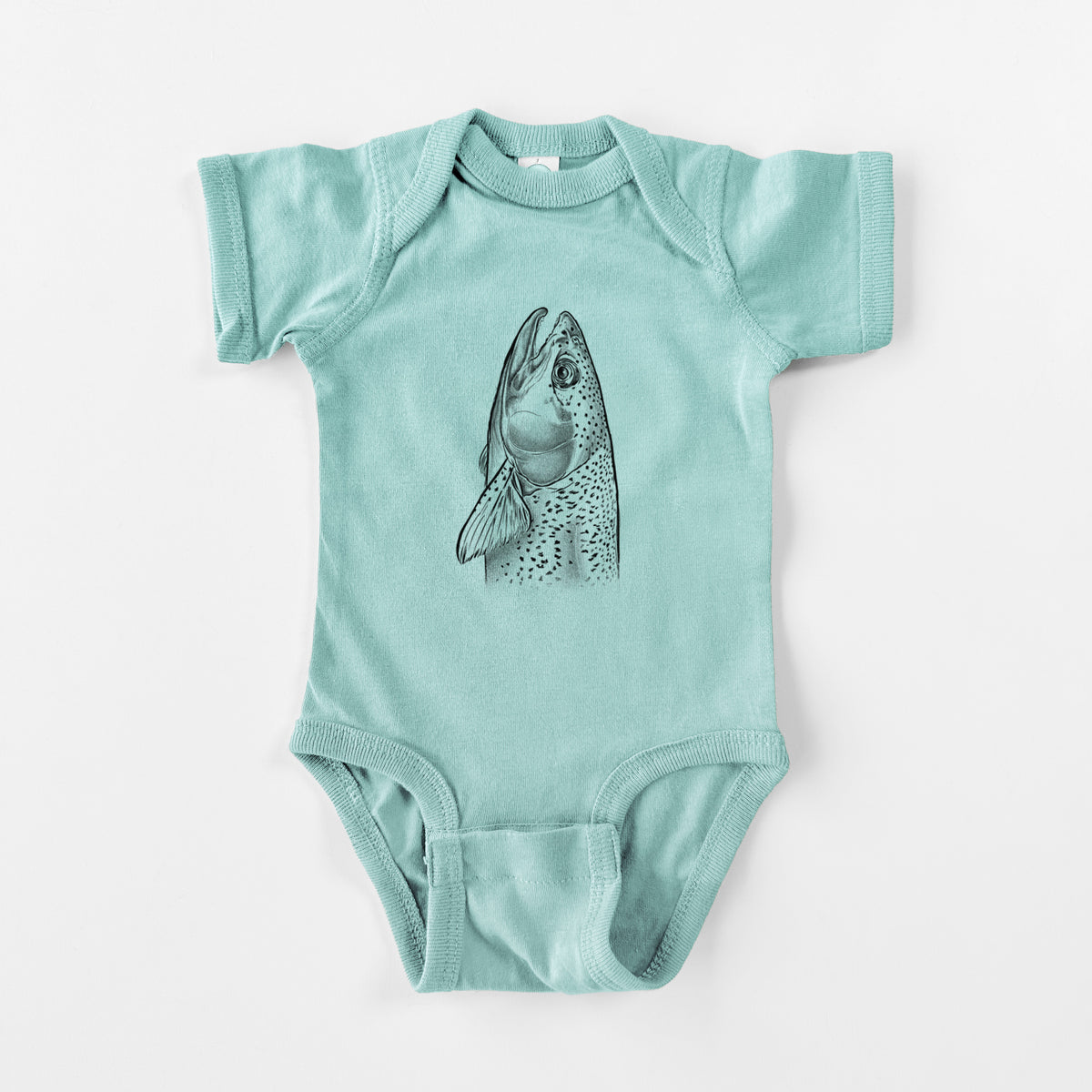Rainbow Trout - Oncorhynchus mykiss - Baby Fine Jersey Bodysuit