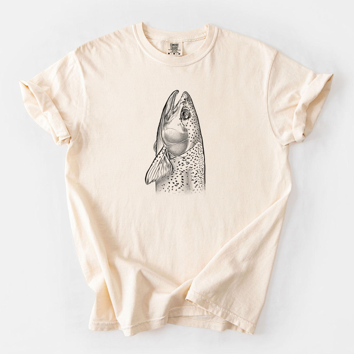 Rainbow Trout - Oncorhynchus mykiss - Unisex Comfort Colors Garment-Dyed Heavyweight T-shirt