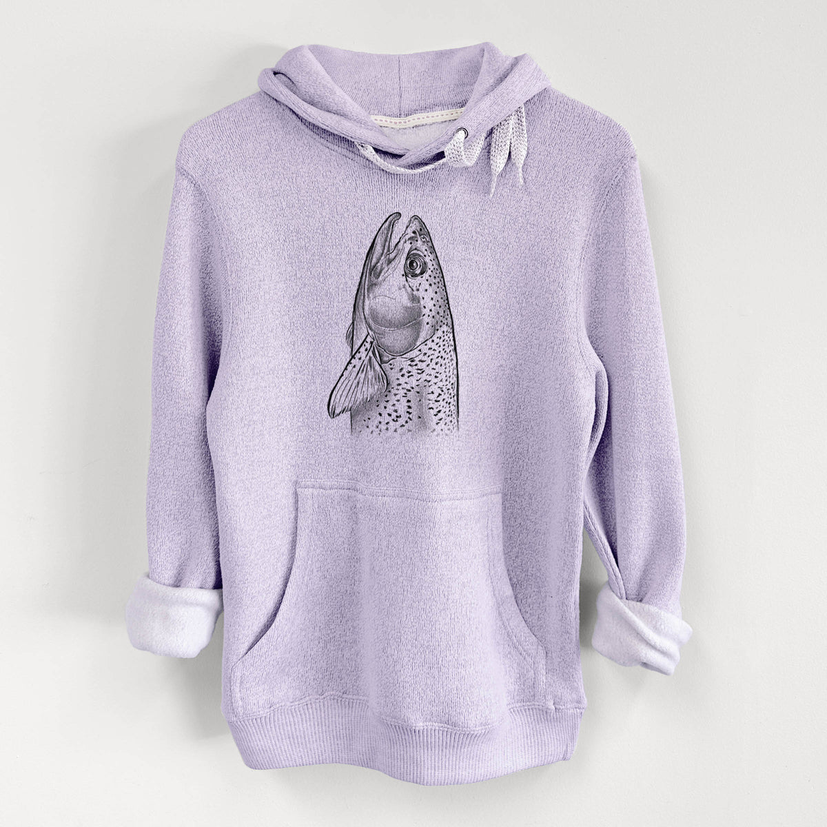 Rainbow Trout - Oncorhynchus mykiss - Knit Hoodie