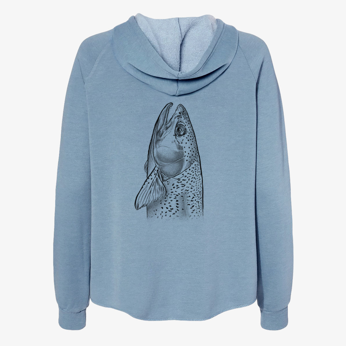 Rainbow Trout - Oncorhynchus mykiss - Women's Cali Wave Zip-Up Sweatshirt