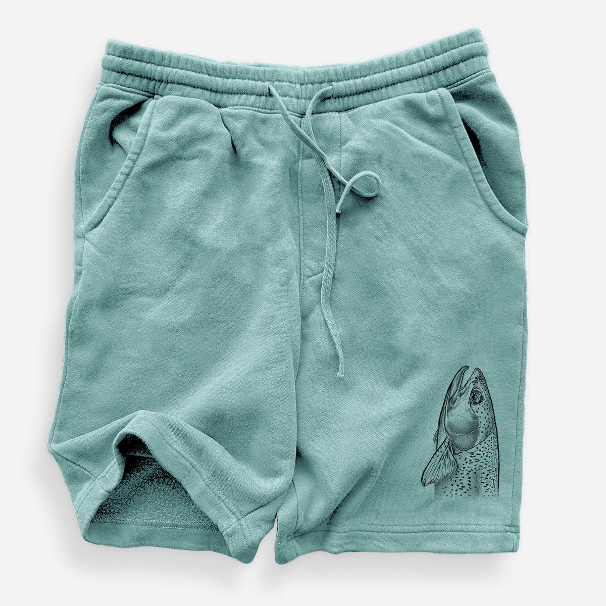 Rainbow Trout - Oncorhynchus mykiss - Unisex Pigment Dyed Shorts