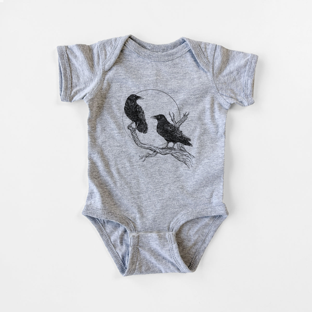 Midnight Ravens - Baby Fine Jersey Bodysuit