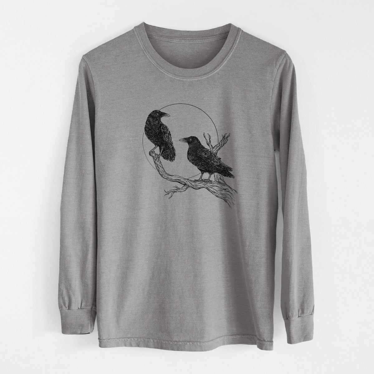Midnight Ravens - Men&#39;s Heavyweight 100% Cotton Long Sleeve