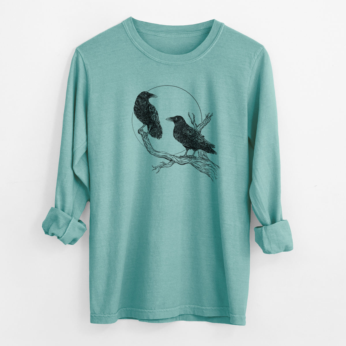 Midnight Ravens - Men&#39;s Heavyweight 100% Cotton Long Sleeve