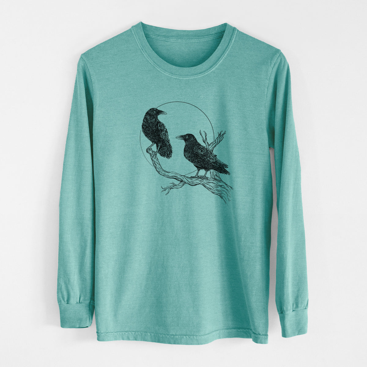 Midnight Ravens - Men&#39;s Heavyweight 100% Cotton Long Sleeve