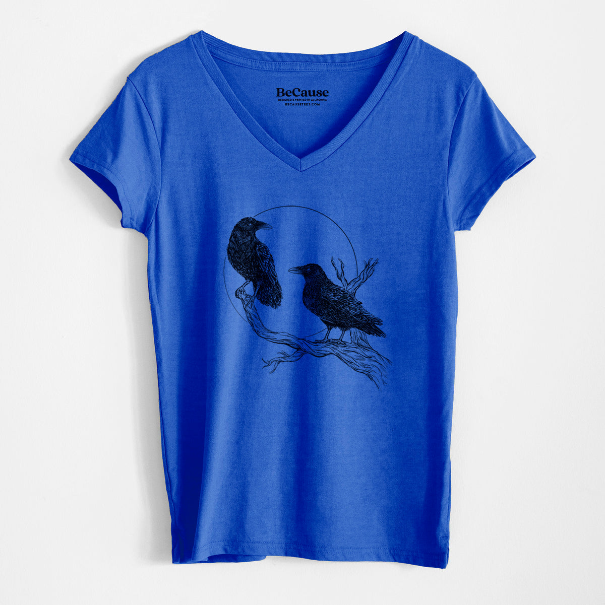 Midnight Ravens - Women&#39;s 100% Recycled V-neck