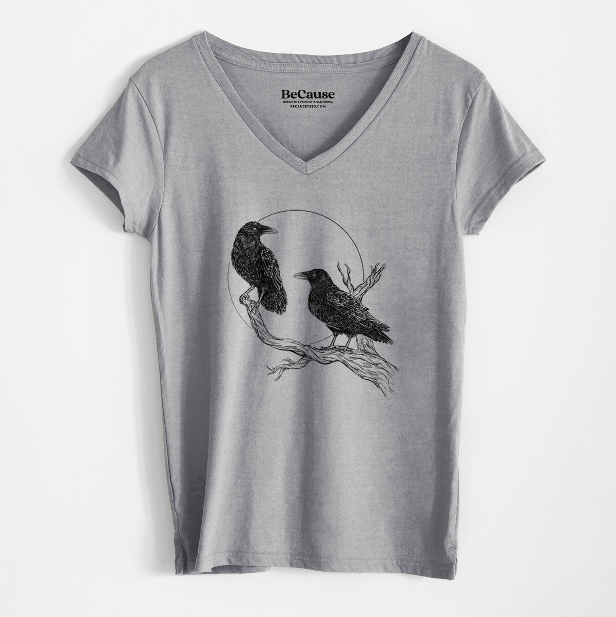 Midnight Ravens - Women&#39;s 100% Recycled V-neck