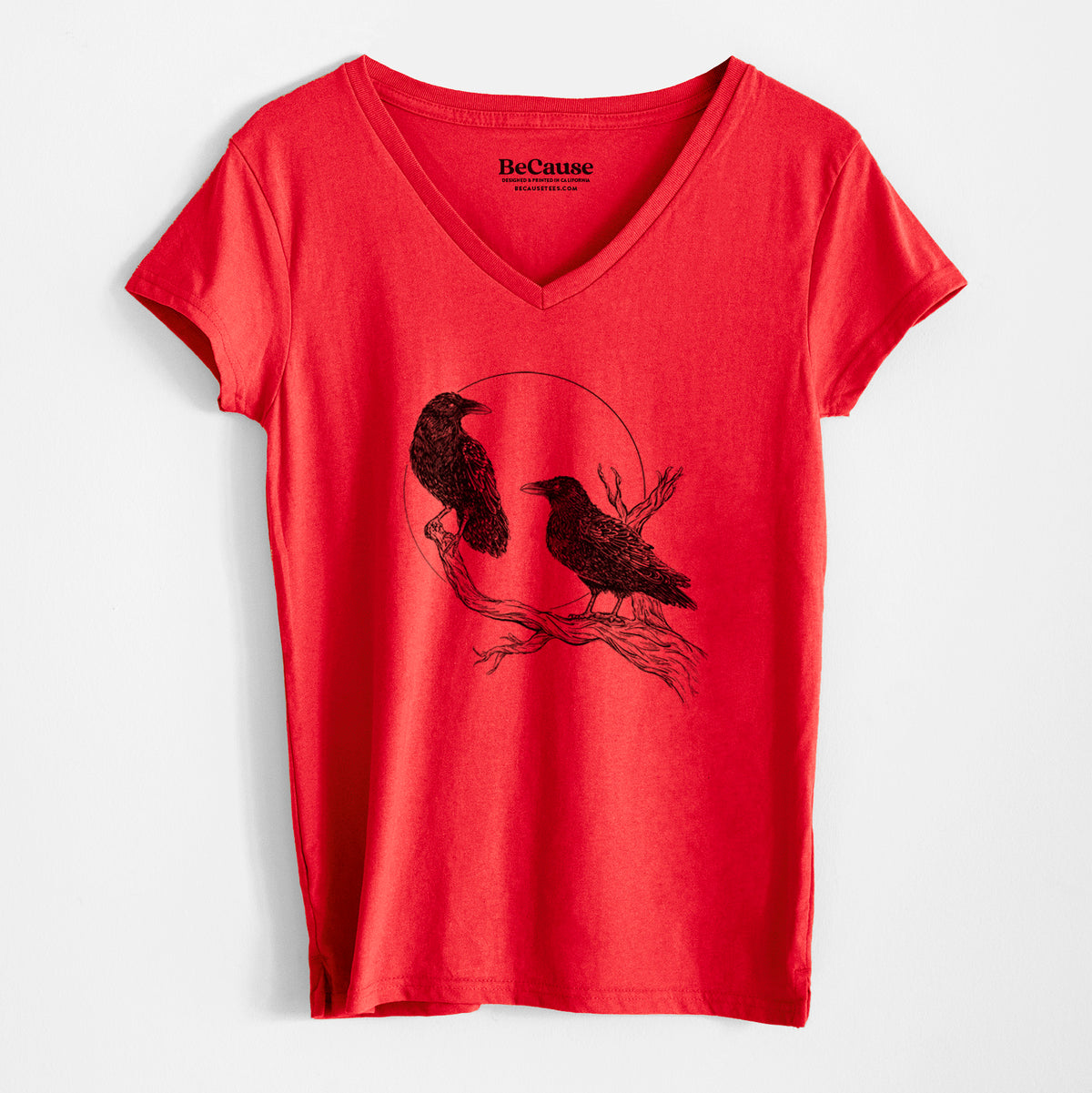 Midnight Ravens - Women&#39;s 100% Recycled V-neck