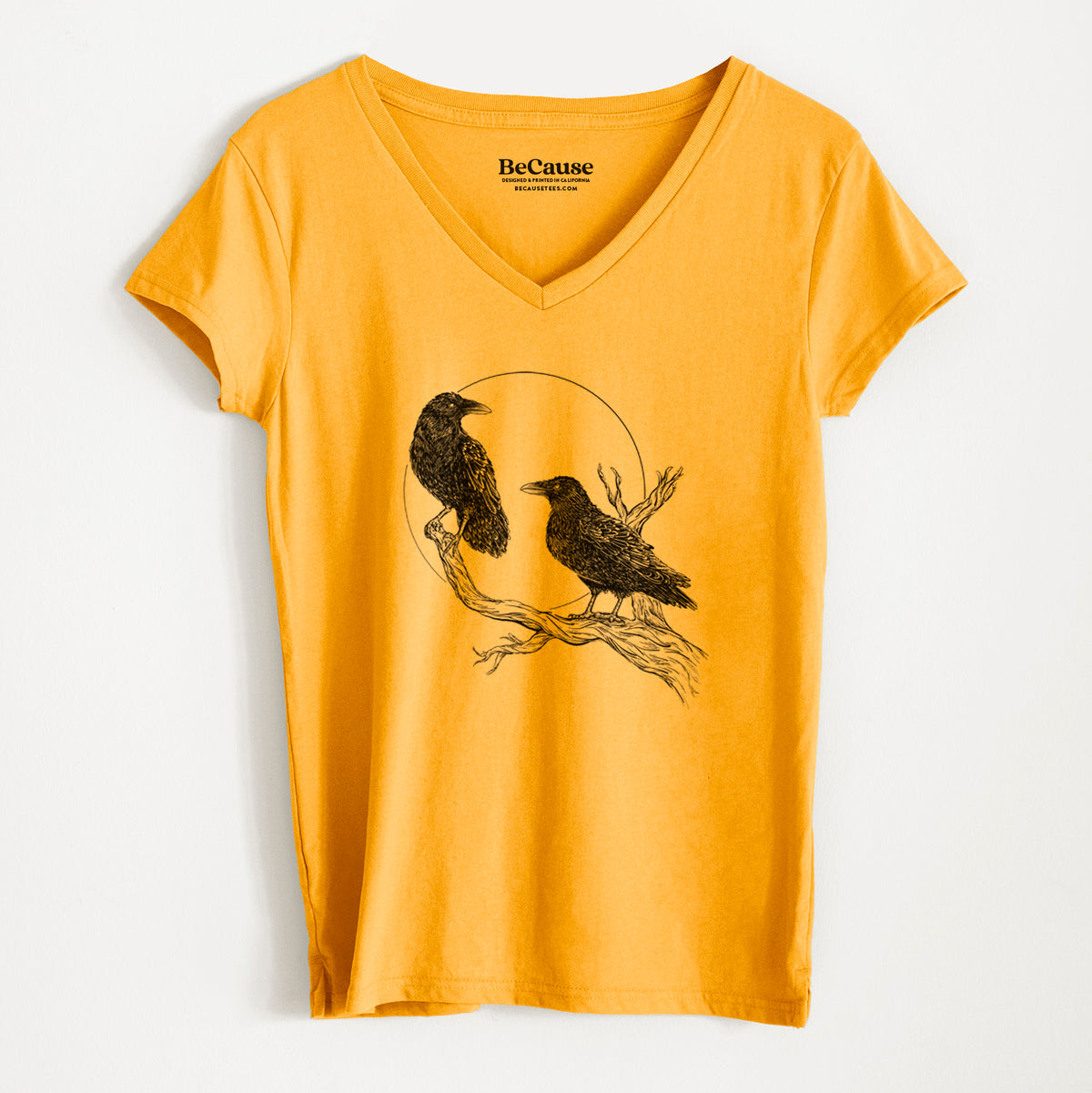 Midnight Ravens - Women&#39;s 100% Recycled V-neck
