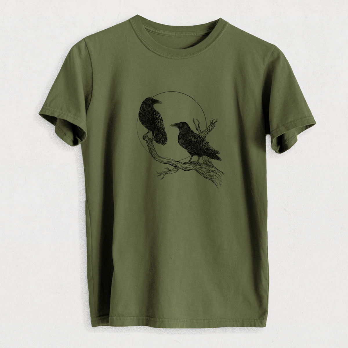 Midnight Ravens - Heavyweight Men&#39;s 100% Organic Cotton Tee