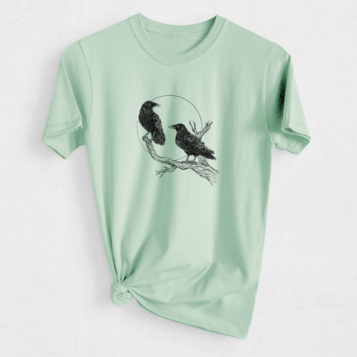 Midnight Ravens - Heavyweight Men&#39;s 100% Organic Cotton Tee