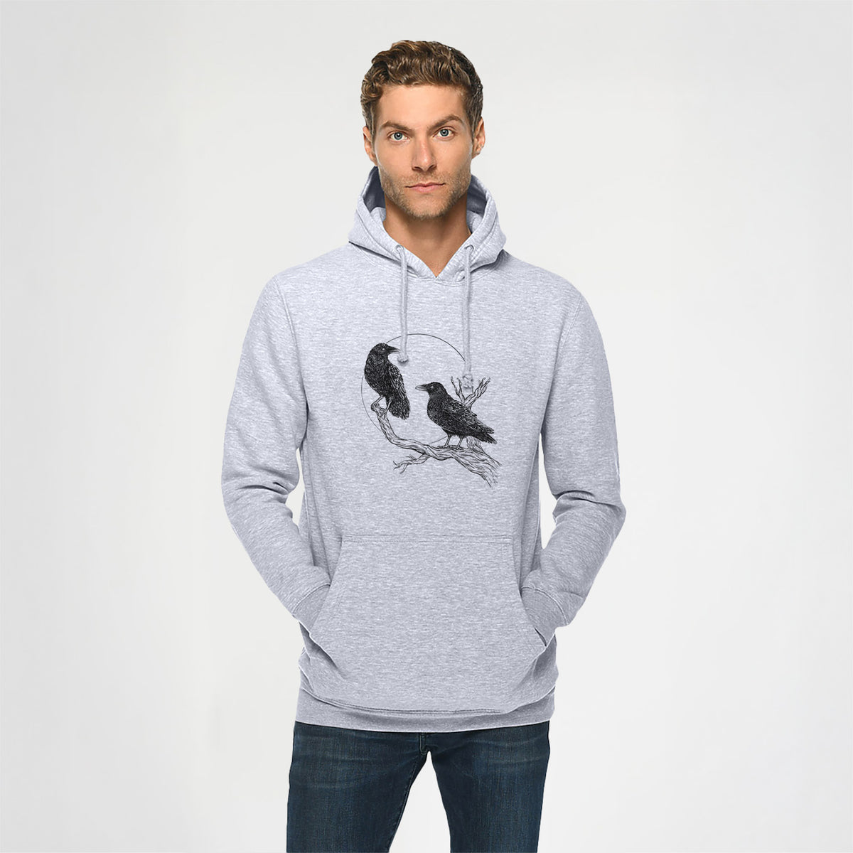 Midnight Ravens - Heavyweight Fleece Hoodie