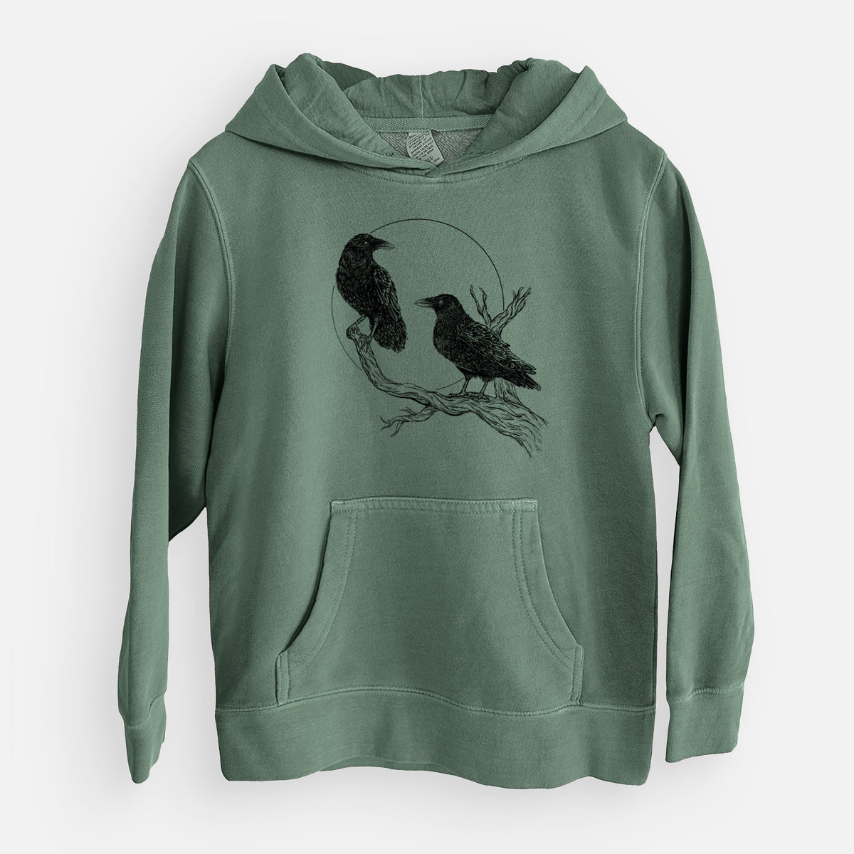 Midnight Ravens - Youth Pigment Dyed Hoodie
