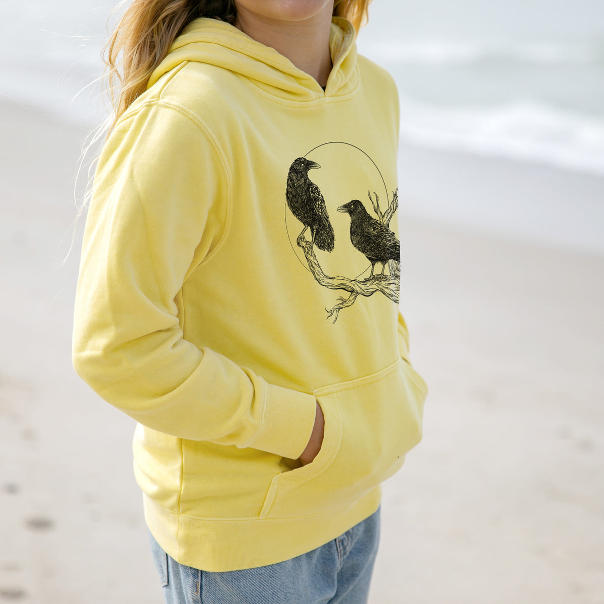 Midnight Ravens - Youth Pigment Dyed Hoodie