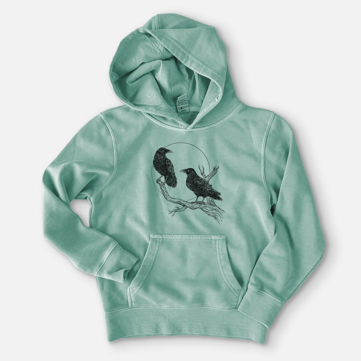 Midnight Ravens - Youth Pigment Dyed Hoodie