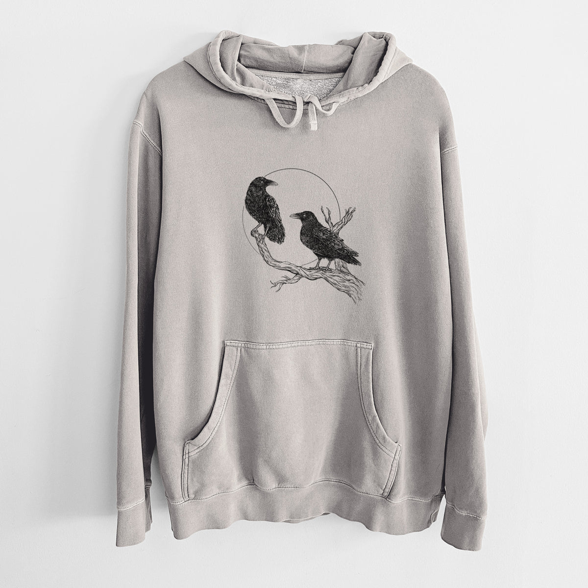 Midnight Ravens - Unisex Pigment Dyed Hoodie