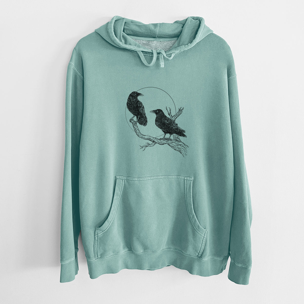 Midnight Ravens - Unisex Pigment Dyed Hoodie