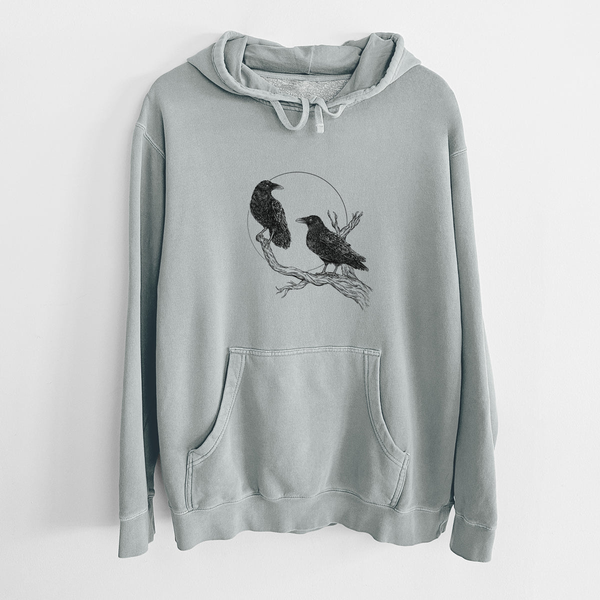 Midnight Ravens - Unisex Pigment Dyed Hoodie