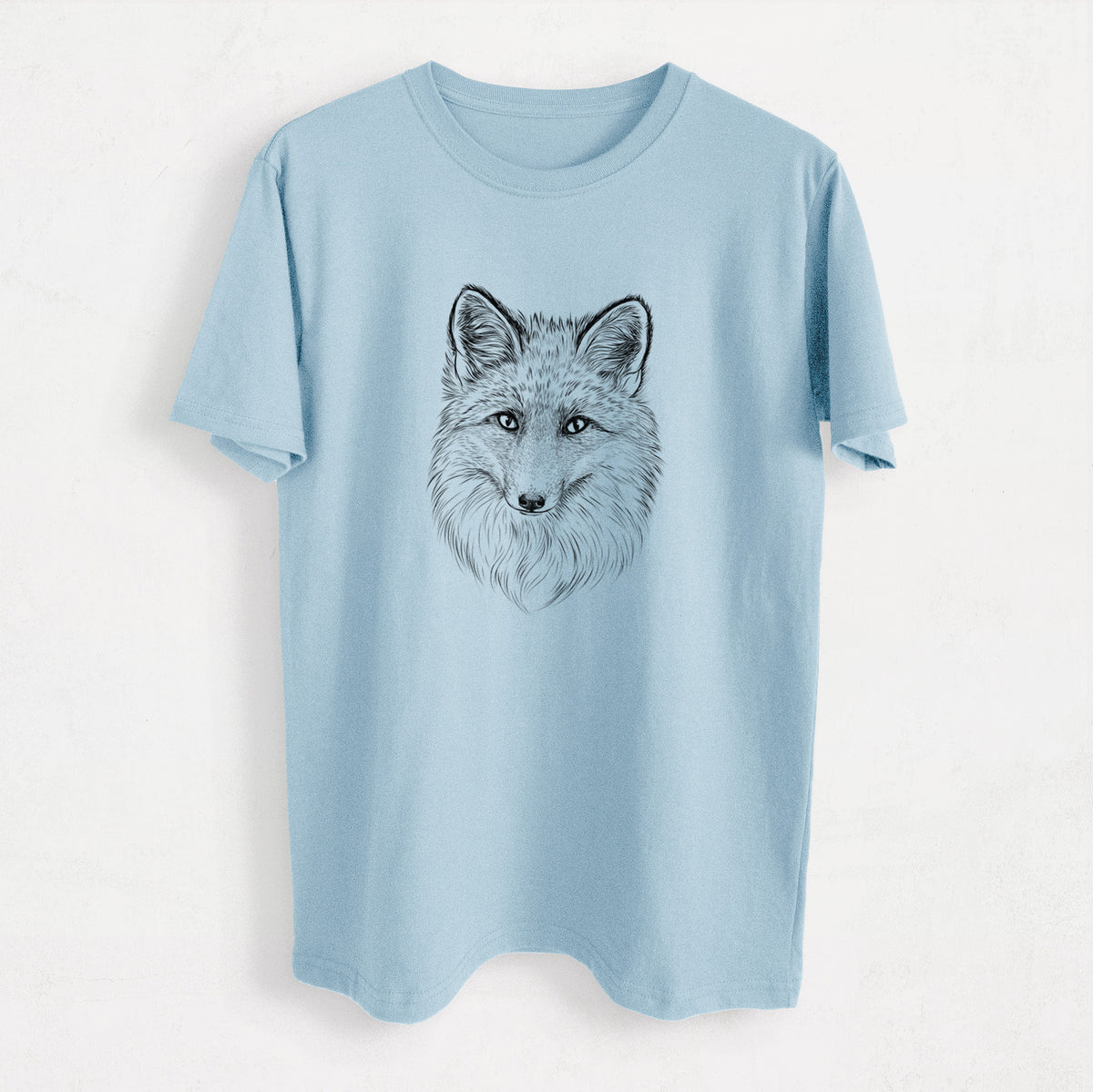 Red Fox - Vulpes vulpes - Heavyweight Men&#39;s 100% Organic Cotton Tee